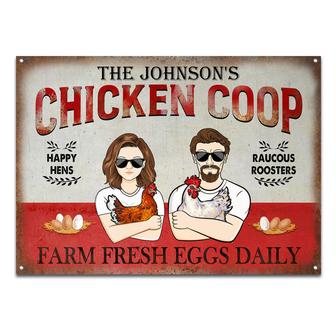 Chicken Coop Farm Fresh Egg Daily Custom Metal Sign - Gift - Thegiftio UK