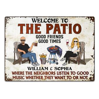 The Patio Grilling Listen To The Good Music Custom Metal - Thegiftio UK