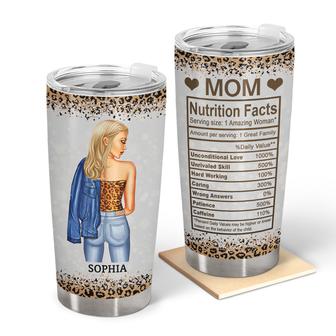 Mom Nutrition Facts Personalized Tumbler - Gift for Mothers - Thegiftio UK