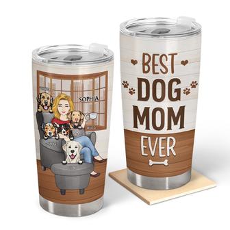 Thank You Best Dog Mom Ever Custom Tumbler - Gift for Mom - Thegiftio UK