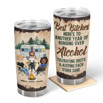Here's To Another Year Of Bonding Personalized Tumbler - Thegiftio UK