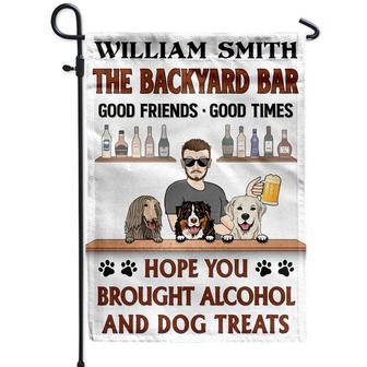 Hope You Brought Alcohol And Dog Treats Custom Flag - Gift - Thegiftio UK