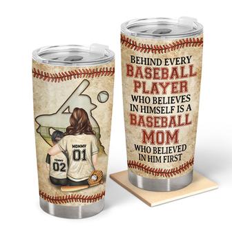 Baseball Mom Behind Every Player Custom Tumbler - Mom Gift - Thegiftio UK