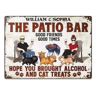 Hope You Brought Alcohol And Cat Treats Custom Sign - Gift - Thegiftio UK