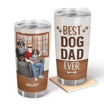 Thank You Best Dog Dad Ever Custom Tumbler - Gift for Dad - Thegiftio UK