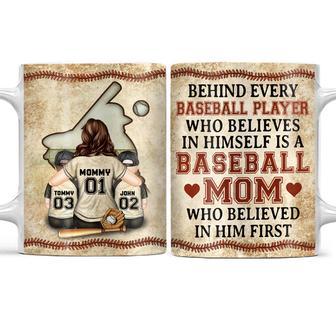Baseball Mom Behind Every Player Custom Mug - Mother's Gift - Thegiftio UK