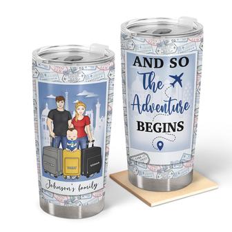 And So The Adventure Begins Personalized Tumbler - Thegiftio UK