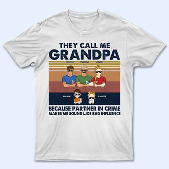 Kid Call Me Grandpa Custom T-Shirt - Gift for Dad - Thegiftio UK