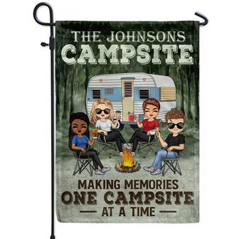 Making Memories One Campsite Custom Flag - Gift for Bestie - Thegiftio UK