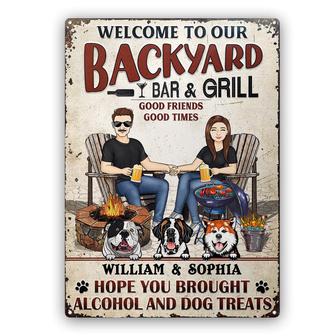 Hope You Brought Alcohol Custom Metal Sign - Couples Gift - Thegiftio UK