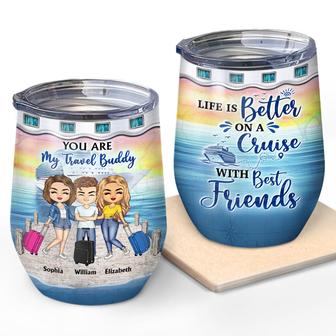 Life Is Better Personalized Wine Tumbler - Gift for BFF - Thegiftio UK