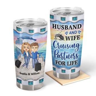 Traveling Couple Personalized Tumbler - Gift for Couples - Thegiftio UK