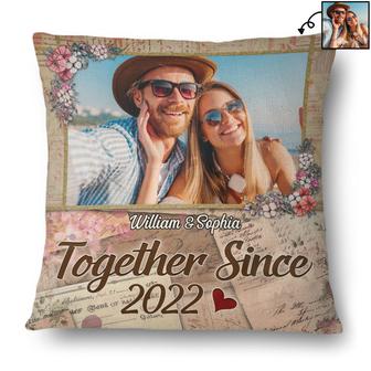 Custom Photo Together Since Husband Wife Pillow - Thegiftio UK