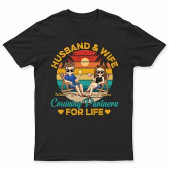 Husband And Wife Cruising Partners Custom T-Shirt - Gift - Thegiftio UK