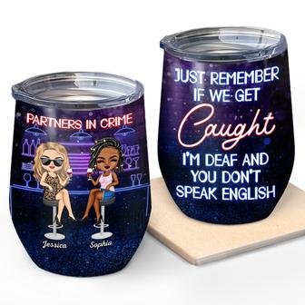Partners In Crime Just Remember Personalized Wine Tumbler - Thegiftio UK