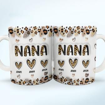 Leopard Nana Personalized Mug - Birthday Gift for Mom - Thegiftio UK