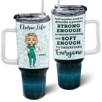 Nurse A Person Strong Enough Custom Tumbler - Nurse Gift - Thegiftio UK