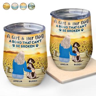 A Bond That Can't Be Broken Personalized Wine Tumbler - Thegiftio UK
