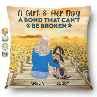 A Bond That Can't Be Broken Custom Pillow - Dog Lovers Gift - Thegiftio UK