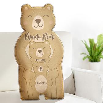 Mama Bear Personalized Shaped Pillow - Gift for Mothers - Thegiftio UK