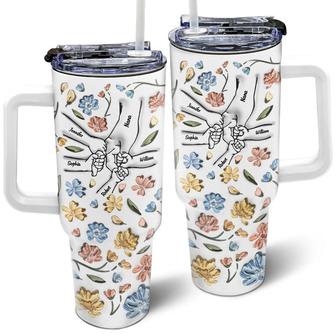 Hand In Hand I Will Always Protect You Custom Tumbler - Thegiftio UK