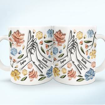 High Five Paw And Hand Personalized Mug - Gift for Dog Mom - Thegiftio UK