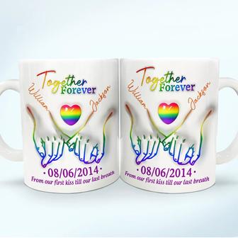 Together Forever Love Is Love Custom Mug - Gift for Couples - Thegiftio UK