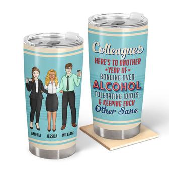 Here's To Another Year Custom Tumbler - Best Friends Gift - Thegiftio UK