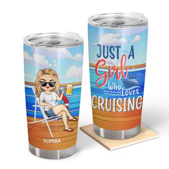 Just A Girl A Boy Who Loves Cruising Custom Tumbler - Gift - Thegiftio UK