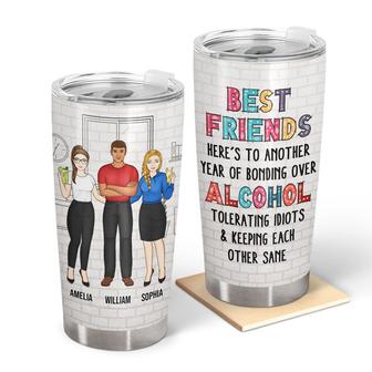 Best Friends Here's To Another Year Custom Tumbler - Gift - Thegiftio UK