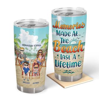 Memories Made At The Beach Custom Tumbler - Gift for Family - Thegiftio UK