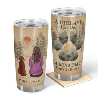 A Girl And Her Dog A Bond That Can’t Be Broken Custom - Thegiftio UK