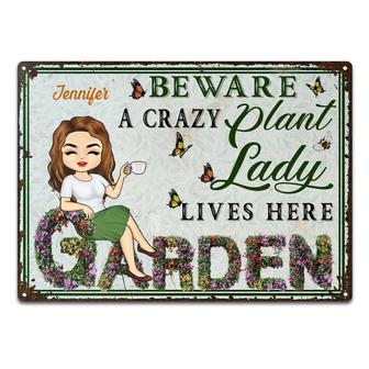 And Into The Garden I Go Custom Metal Sign - Birthday Gift - Thegiftio UK