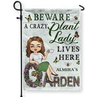 And Into The Garden I Go Custom Flag - Birthday Gift - Thegiftio UK