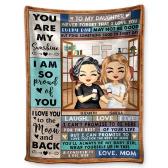 Mom To Daughter Son Never Forget That I Love You - Birthday, Loving Gift For Children, Kids - Personalized Custom Fleece Blanket - Thegiftio UK