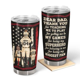 Dear Dad Thank You For Teaching Me Custom Tumbler - Gift - Thegiftio UK