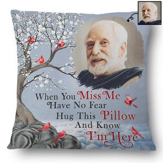 When You Miss Me Custom Pillow - Loving Memorial Gift - Thegiftio UK