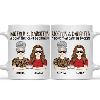 Mother & Daughter A Bond That Can't Be Broken Custom Mug - Thegiftio UK