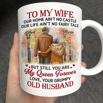 Couple To My Wife Our Home Ain't No Castle Custom Mug - Gift - Thegiftio UK