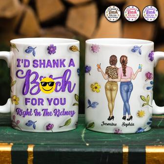 Right In The Kidney Besties Sisters Custom Mug - Thegiftio UK