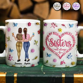 Sisters Will Always Be Connected Custom Mug - Gift for Her - Thegiftio UK