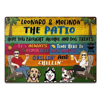 Patio Welcome Grilling Custom Metal Sign - Gift for Couples - Thegiftio UK