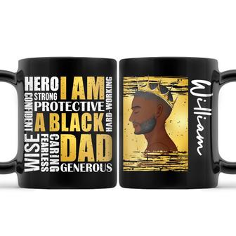 I Am A Black Dad Personalized Mug - Gift for Father - Thegiftio UK