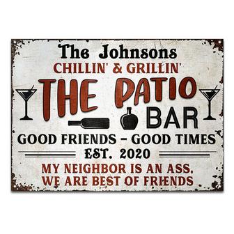 Best Of Friends Personalized Metal Sign - Gift for Friends - Thegiftio UK