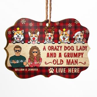 Dog Lovers Crazy Dog Lady And Grumpy Old Man Live Here - Thegiftio UK