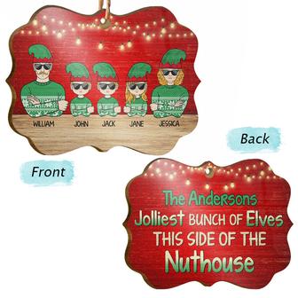 Jolliest Bunch Of Elves Personalized Ornament - Family Gift - Thegiftio UK