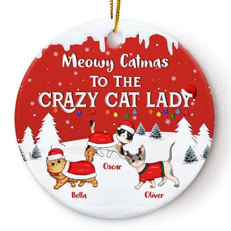Meowy Catmas Personalized Ornament - Gift for Cat Lovers - Thegiftio UK