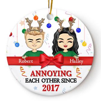Christmas Chibi Couple Annoying Each Other Since Custom - Thegiftio UK