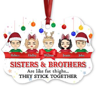 Sibling Brothers And Sisters Stick Together Custom Ornament - Thegiftio UK