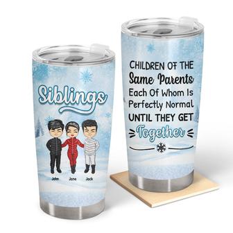 Children Of The Same Parents Custom Tumbler - Sibling Gift - Thegiftio UK
